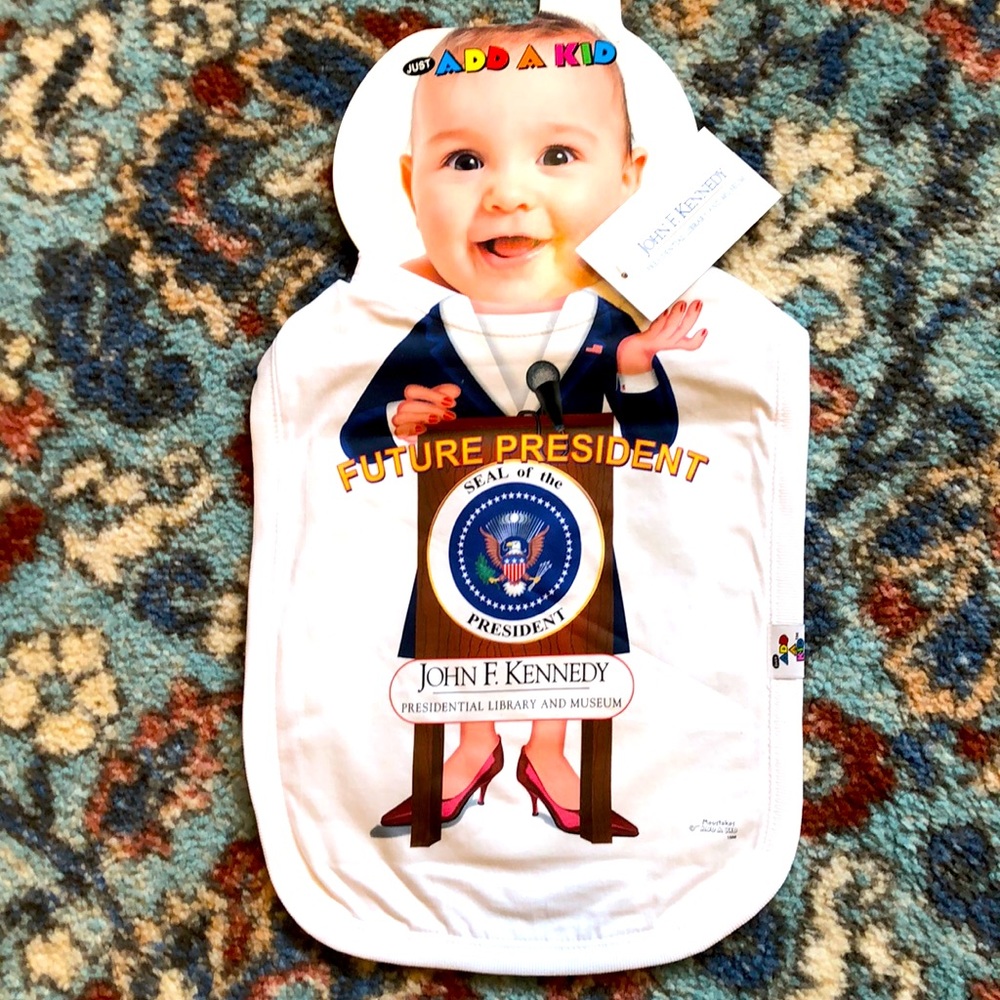 NWT FUTURE PRESIDENT BIB by ADD A KID!